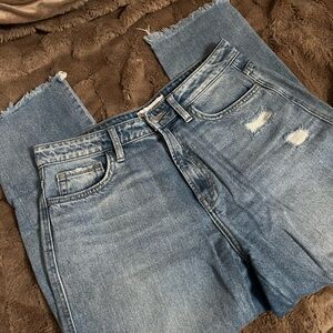 Flying Monkey cropped straight jeans